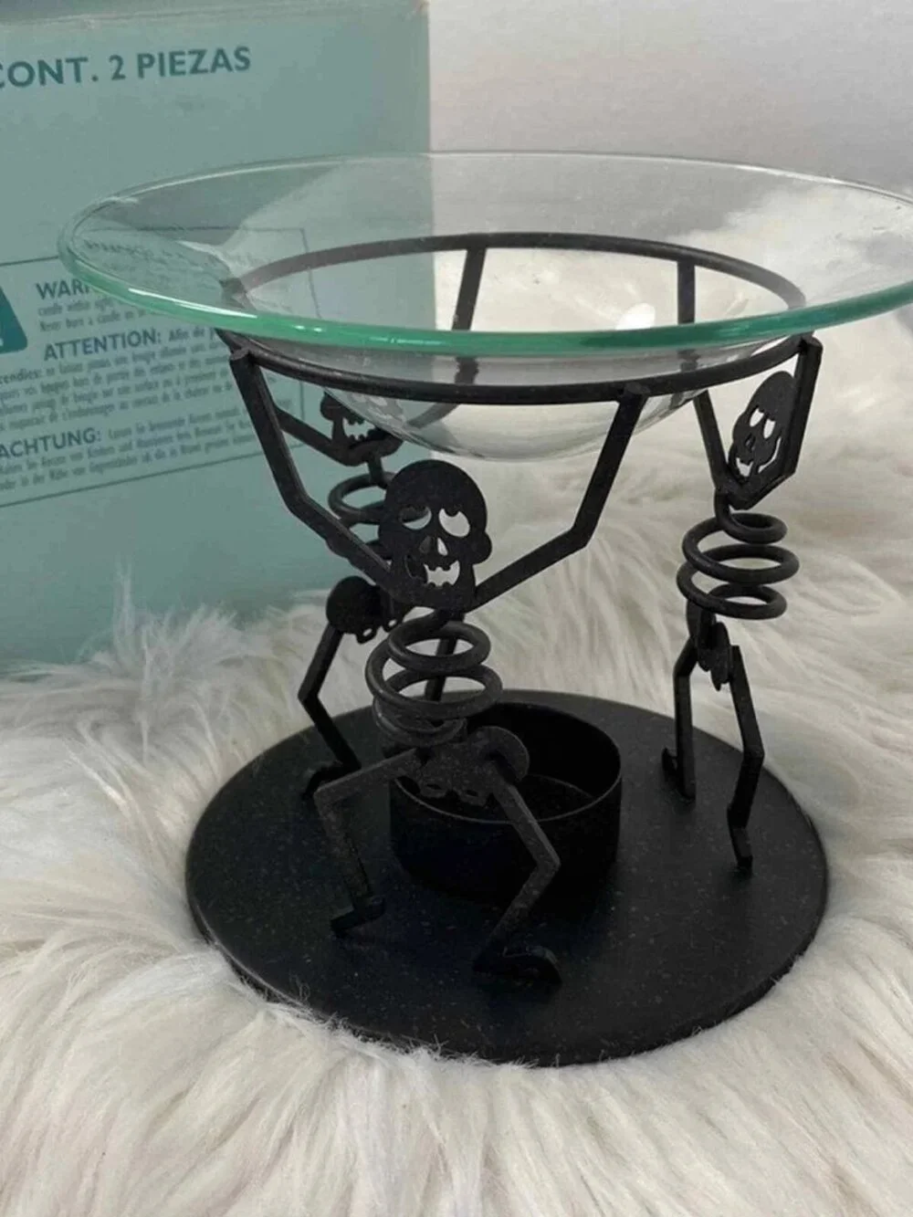 🎃 PartyLite BONES™ Aroma Melts™ Warmer P8603 – Retired Halloween